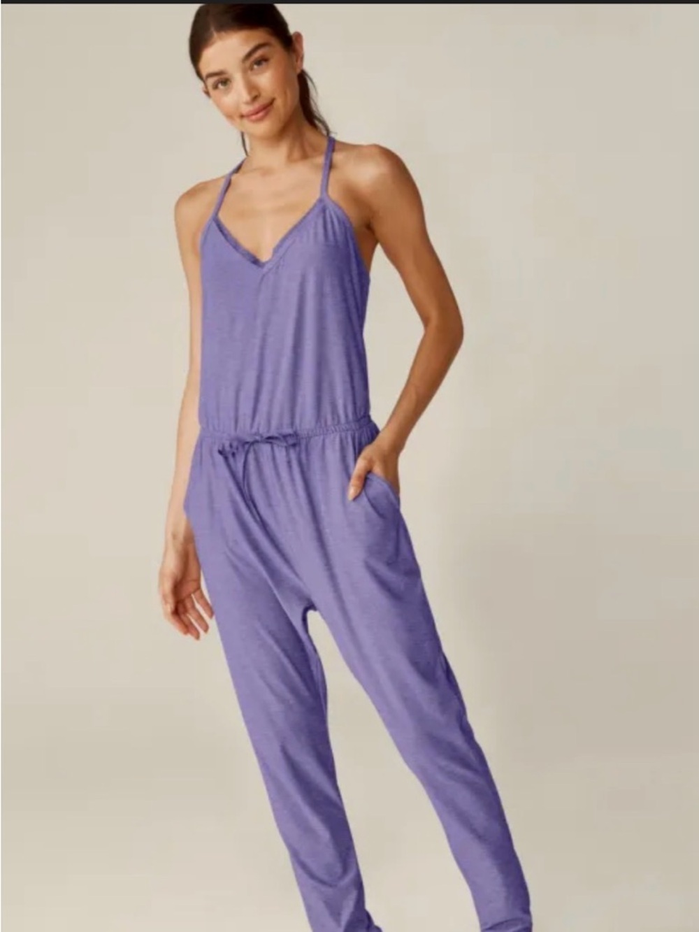 Beyond Yoga Featherweight Dream Lace Racerback Jumpsuit NWT - Picture 3 of 9